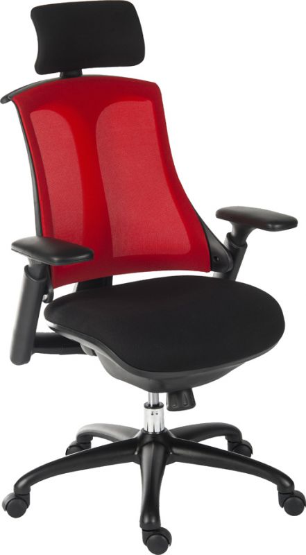 Luxury Mesh Executive Office Chair - Black or Red Mesh Option - RAPPORT